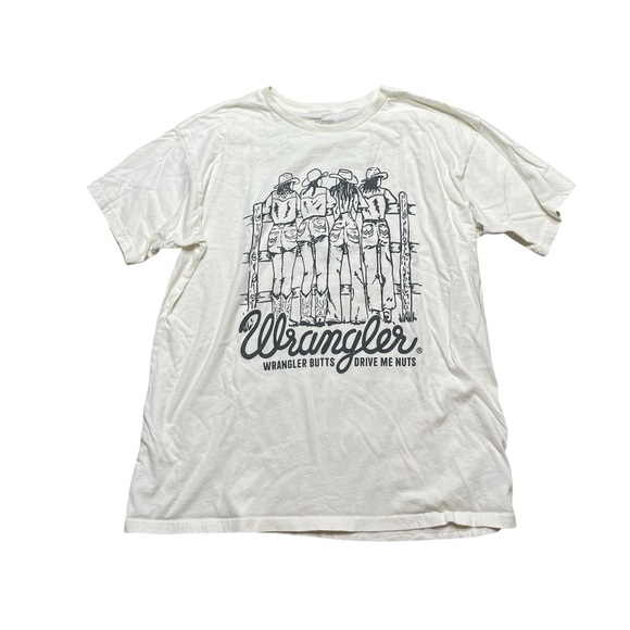 Wrangler White Graphic Men's T-Shirt - Picture 1 of 4